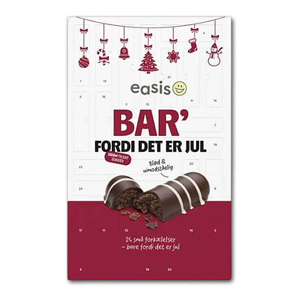 Easis Julekalender uden tilsat sukker