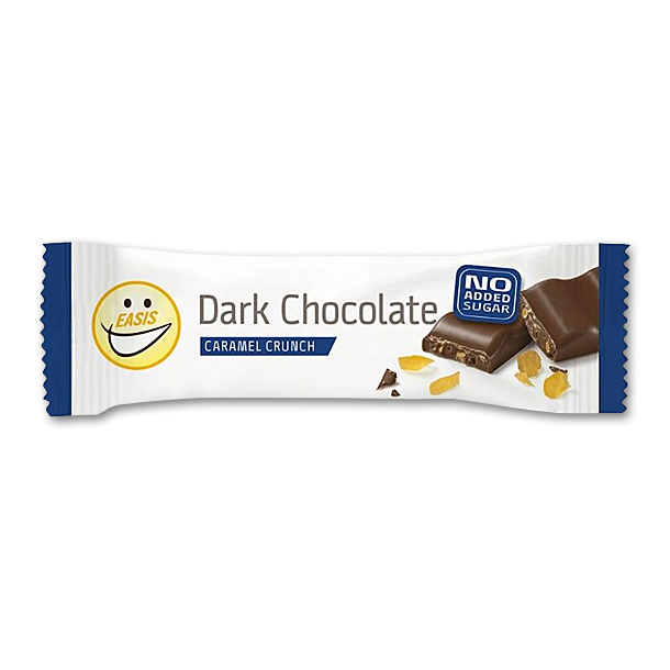 Easis Mrk chokoladebar med Karamelknas uden tilsat sukker