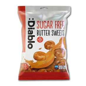 Diablo Fldekaramel Bolsjer<br />Sukkerfri