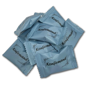 Konfirmandpynt med Bolsjer<br />Lysebl�