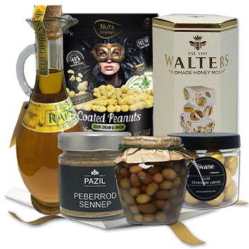 Gave med l�kkerier 200 kr ekskl. moms<br />Minimumsk�b 12 stk.