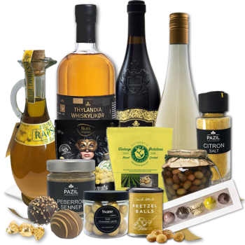 Gave med l�kkerier 800 kr ekskl. moms