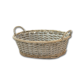 Kurv gr<br />oval med hanke, lille