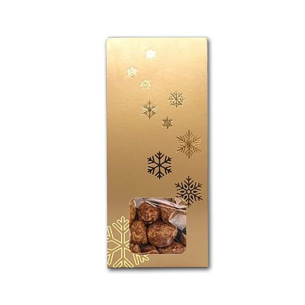 Gavepose guld med Brndte mandler