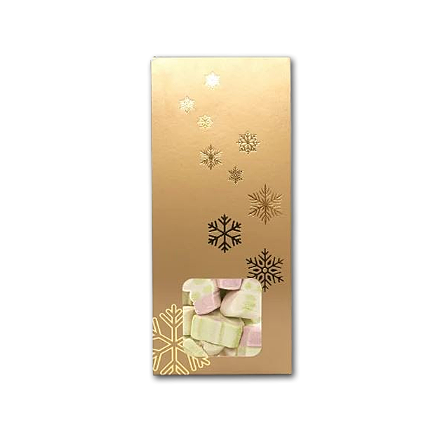 Gavepose guld med Juleskum