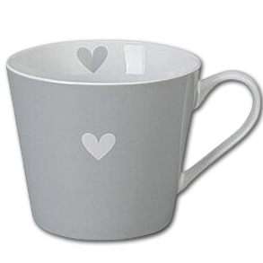 Krasilnikoff Happy Cup Hjerte<br />Lysegr�
