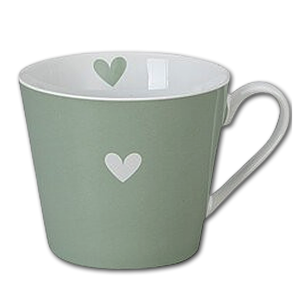 Krasilnikoff Happy Cup Hjerte<br />Gr�n