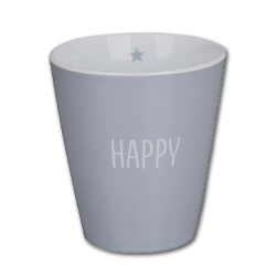 Krasilnikoff Happy Mug Happy Lysegr
