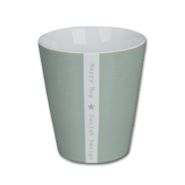 Krasilnikoff Happy Mug Happy Lysegrn