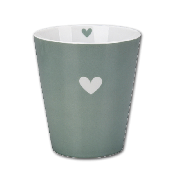 Krasilnikoff Happy Mug Hjerte Grn