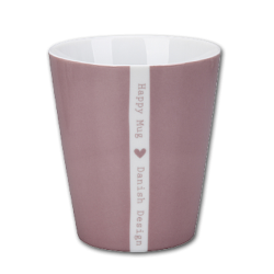 Krasilnikoff Happy Mug Hjerte Lyserd