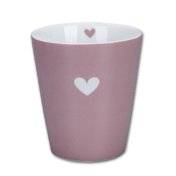 Krasilnikoff Happy Mug Hjerte Lyserd