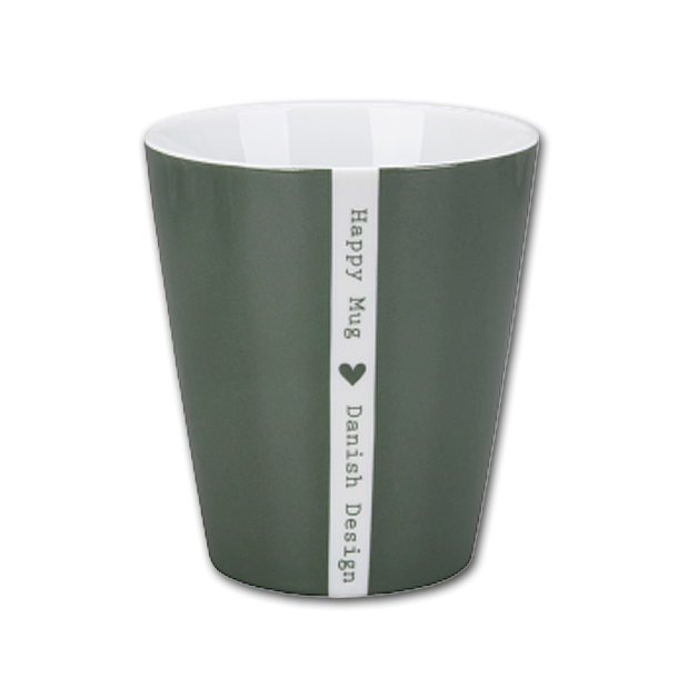 Krasilnikoff Happy Mug Hjerte Mrkegrn