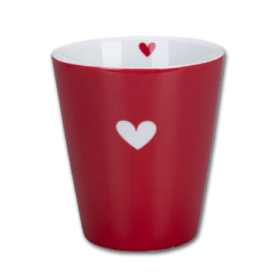 Krasilnikoff Happy Mug Hjerte Rd