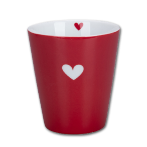 Krasilnikoff Happy Mug Hjerte Rd