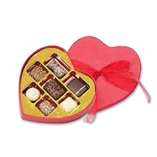 Hjerteske med Fyldte Chokolader (14 stk)