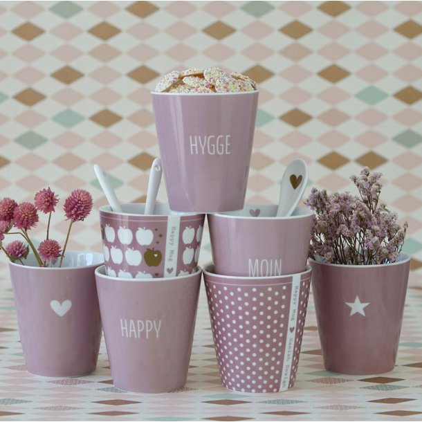 Krasilnikoff Happy Mug Hygge Lyserd