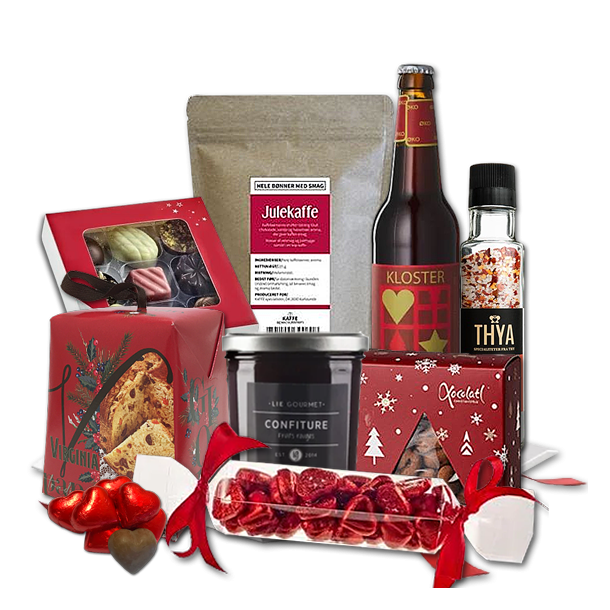 Julegave med lkkerier 249-1000 kr