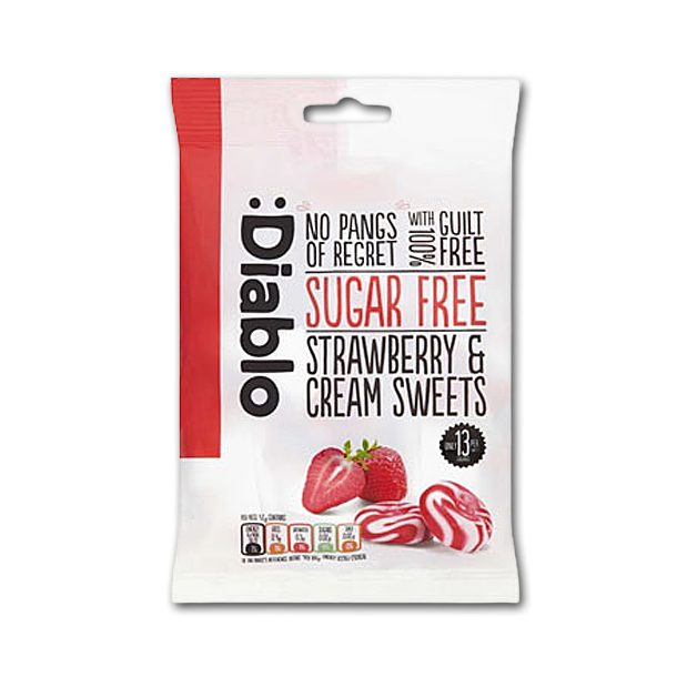 Diablo Jordbr &amp; Flde Bolsjer<br />Sukkerfri