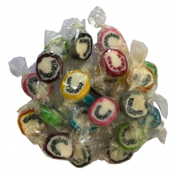 Konfirmandbolsjer Mix<br />Indpakkede 175 g