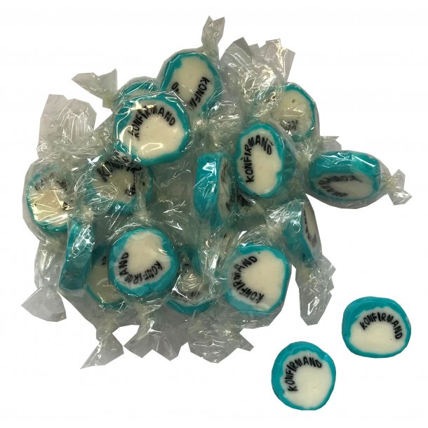 Konfirmandbolsjer Turkis<br />Indpakkede 175 g