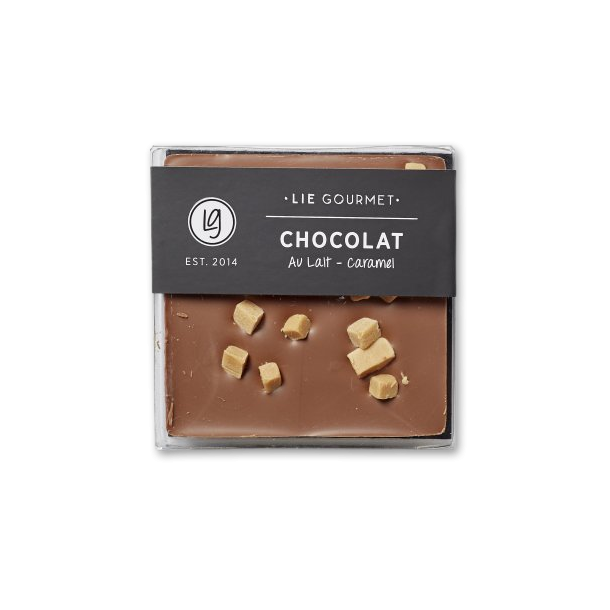 Lie Gourmet Lys Chokolade med Karamel | Lækker, cremet mælkechokolade med af karamel | Chokolade fra Svanenet