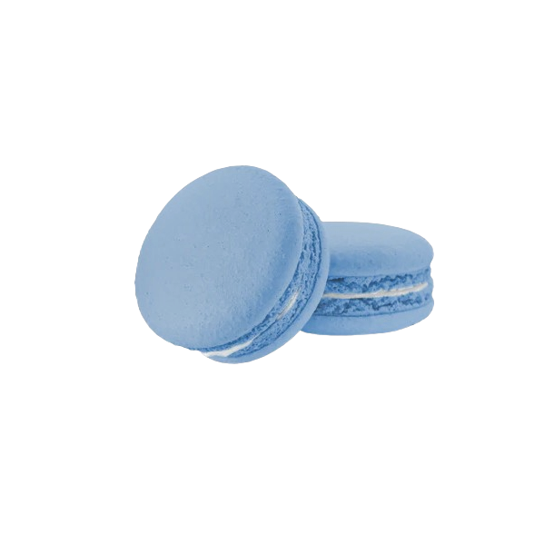 Macarons med hvid chokoladepasta og vaniljesmag