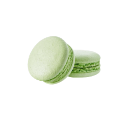 Macarons med hvid chokoladepasta og PISTACIEndder