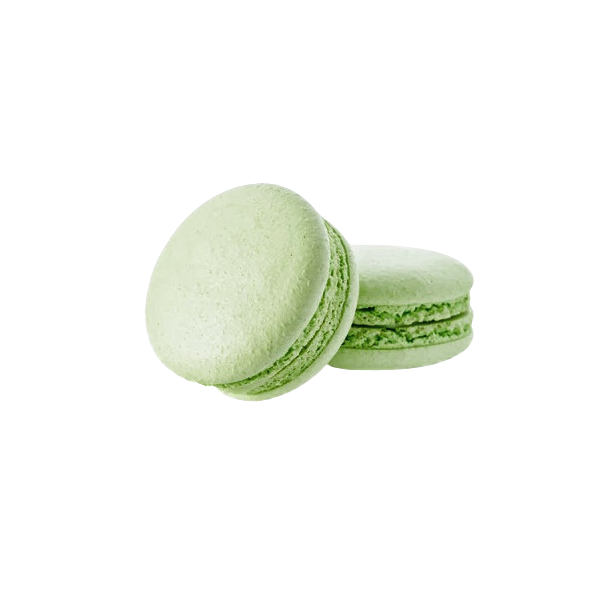 Macarons med hvid chokoladepasta og PISTACIEndder