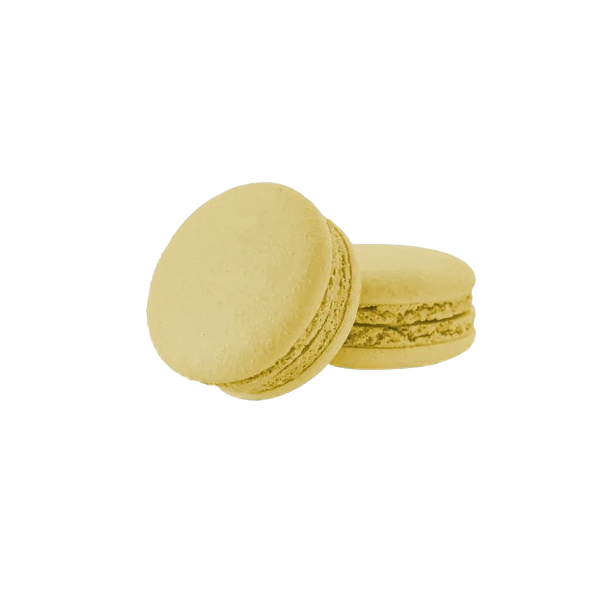Macarons med hvid chokoladepasta og citron