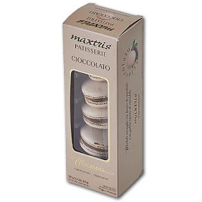 Macarons med chokolade