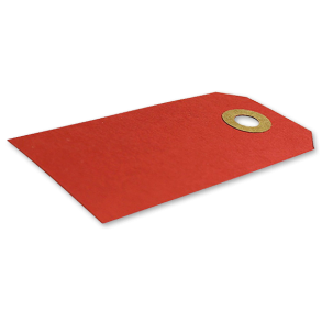 Rde Manilamrker 25 stk 40 x 80 mm