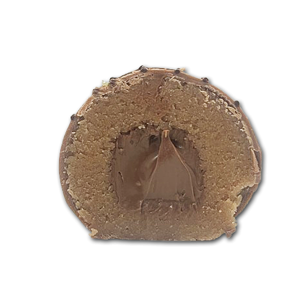 Marcipankugler med nougat og lys chokolade