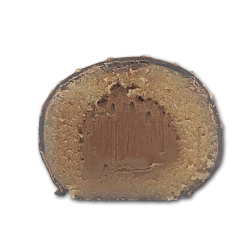 Marcipankugler med nougat og mrk chokolade