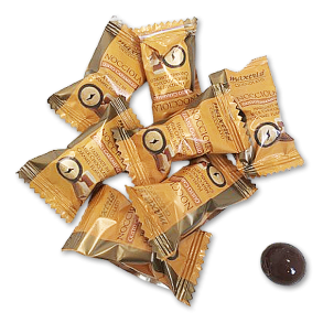 Flowpakkede Chokoladekugler med hasselndder