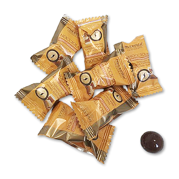 Flowpakkede Chokoladekugler med hasselndder