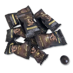 Flowpakkede Chokoladekugler med kaffe