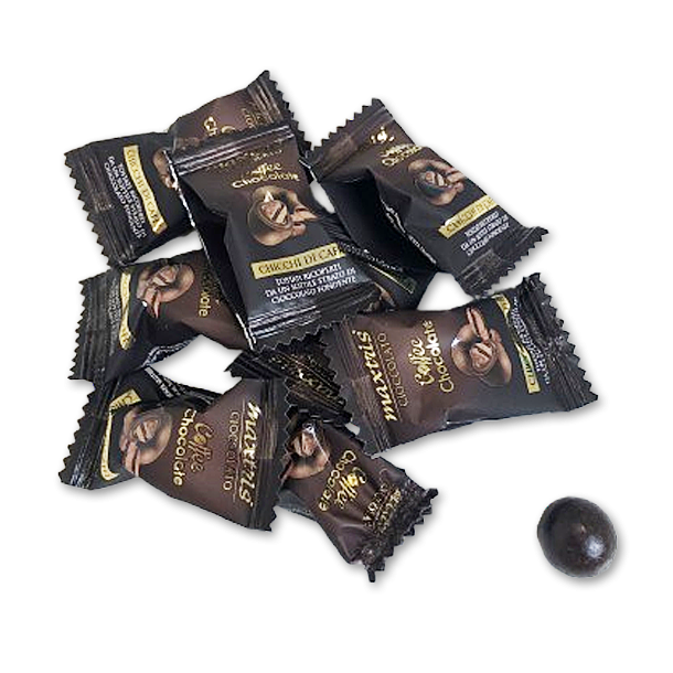 Flowpakkede Chokoladekugler med kaffe