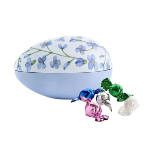 Metal Pskeg 'Blue Flower' med chokoballs