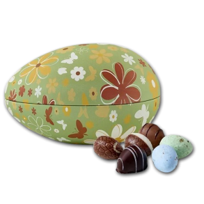 Metal P�ske�g 'Butterflies & Flowers' med mixede �g