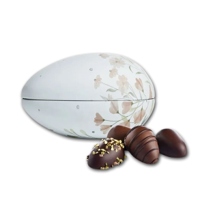 Metal Pskeg 'Pink Flower' med marcipang