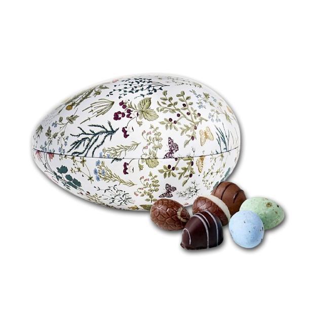 Metal P�ske�g 'Wild Flowers' med mixede �g