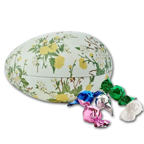 Metal Pskeg 'Yellow Flower' med chokoballs