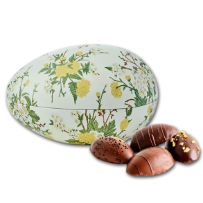 Metal Pskeg 'Yellow Flower' med marcipang