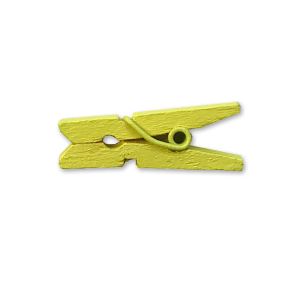 Gule Mini T�jklemmer 20 stk 25 mm