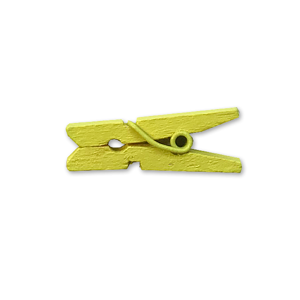 Gule Mini T�jklemmer 20 stk 25 mm