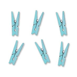 Lysebl Mini Tjklemmer 20 stk<br />30 mm