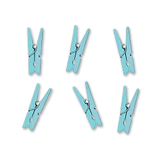 Lysebl Mini Tjklemmer 20 stk<br />30 mm