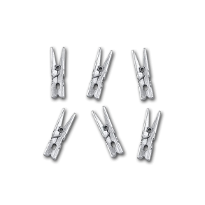 Mini T�jklemmer S�lv 24 stk<br />25 mm