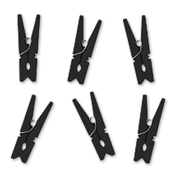 Mini Tjklemmer<br />10 stk.<br />35mm